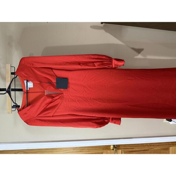 Mac Duggal Dresses & Skirts - leena Mac Duggal Size 2 Elegant Long Sleeve Red Evening Dress 26703